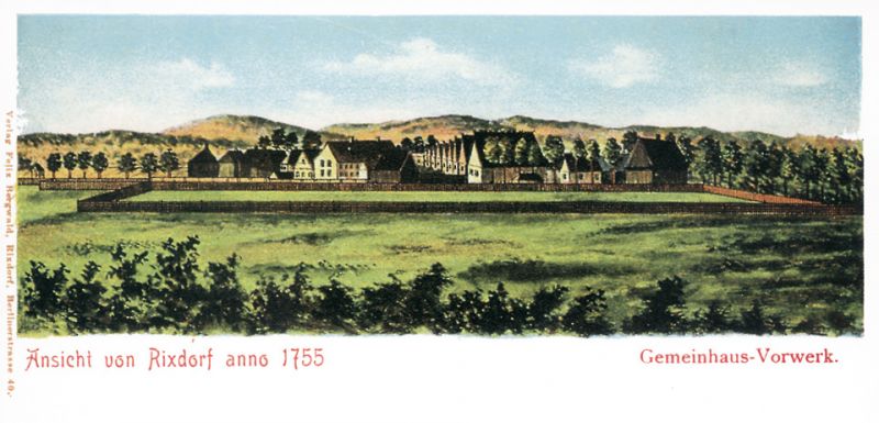 Böhmisches Dorf Rixdorf anno 1755